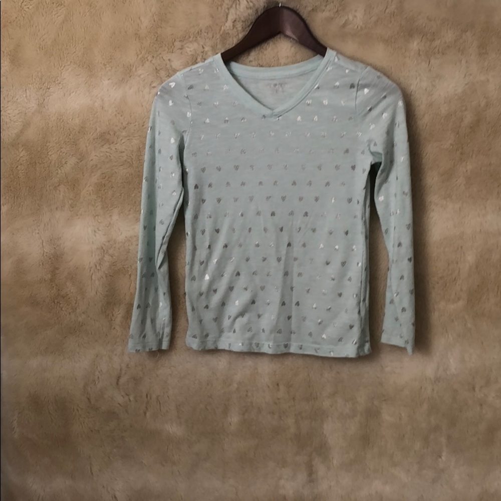 Longsleeve shirt with silver hearts